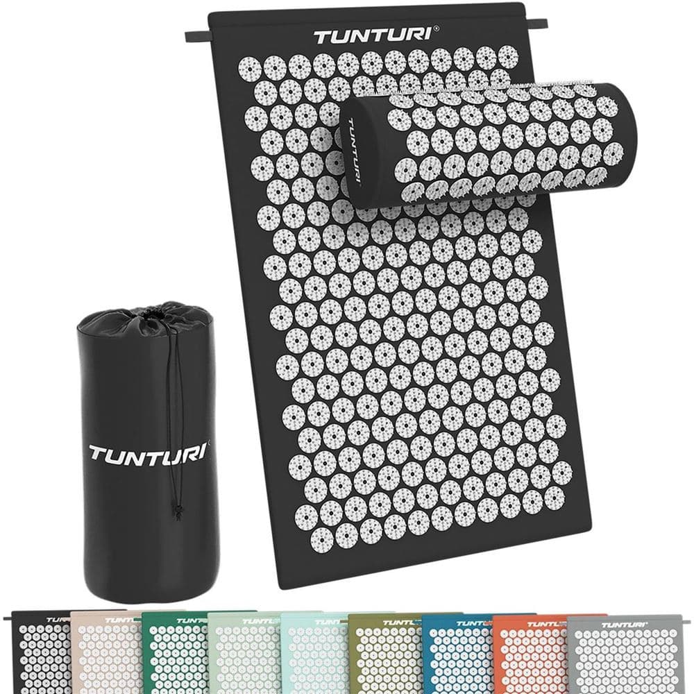 Tunturi Fitness Akupainantamatto ja -tyyny, musta