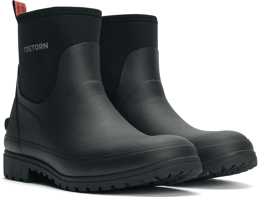 Tretorn Brosarp Neo matalat kumisaappaat, Unisex, musta