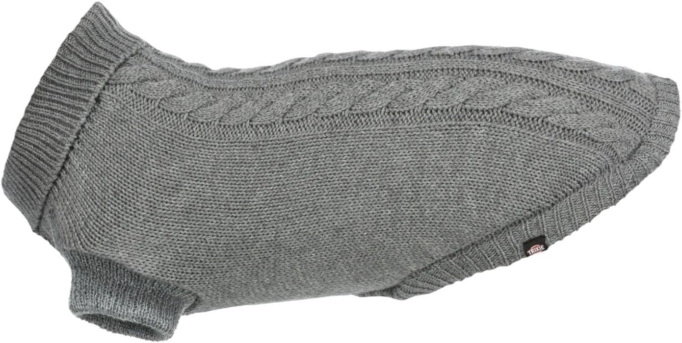Trixie Kenton Pullover koiran villapaita, 55-60 cm, harmaa