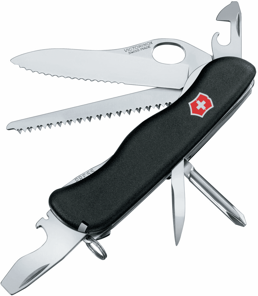 Victorinox Military lukittava taskuveitsi, musta