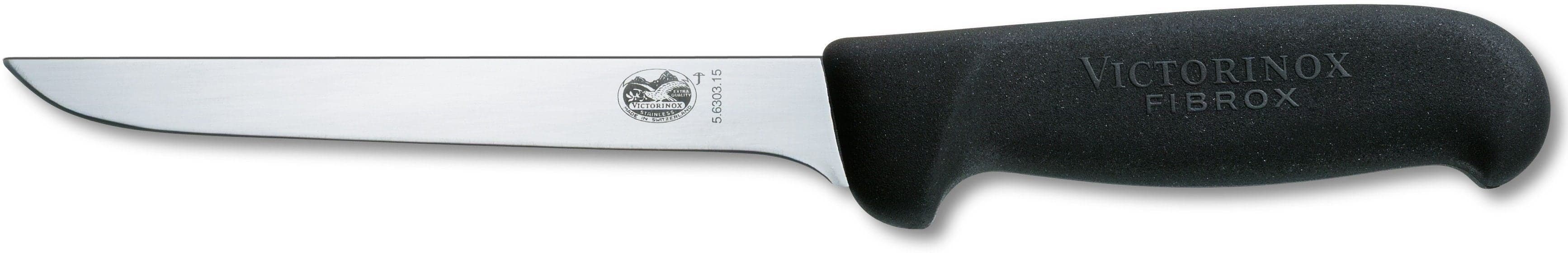 Victorinox Bouneri -kapeateräinen lihankäsittelyveitsi, 15 cm, musta