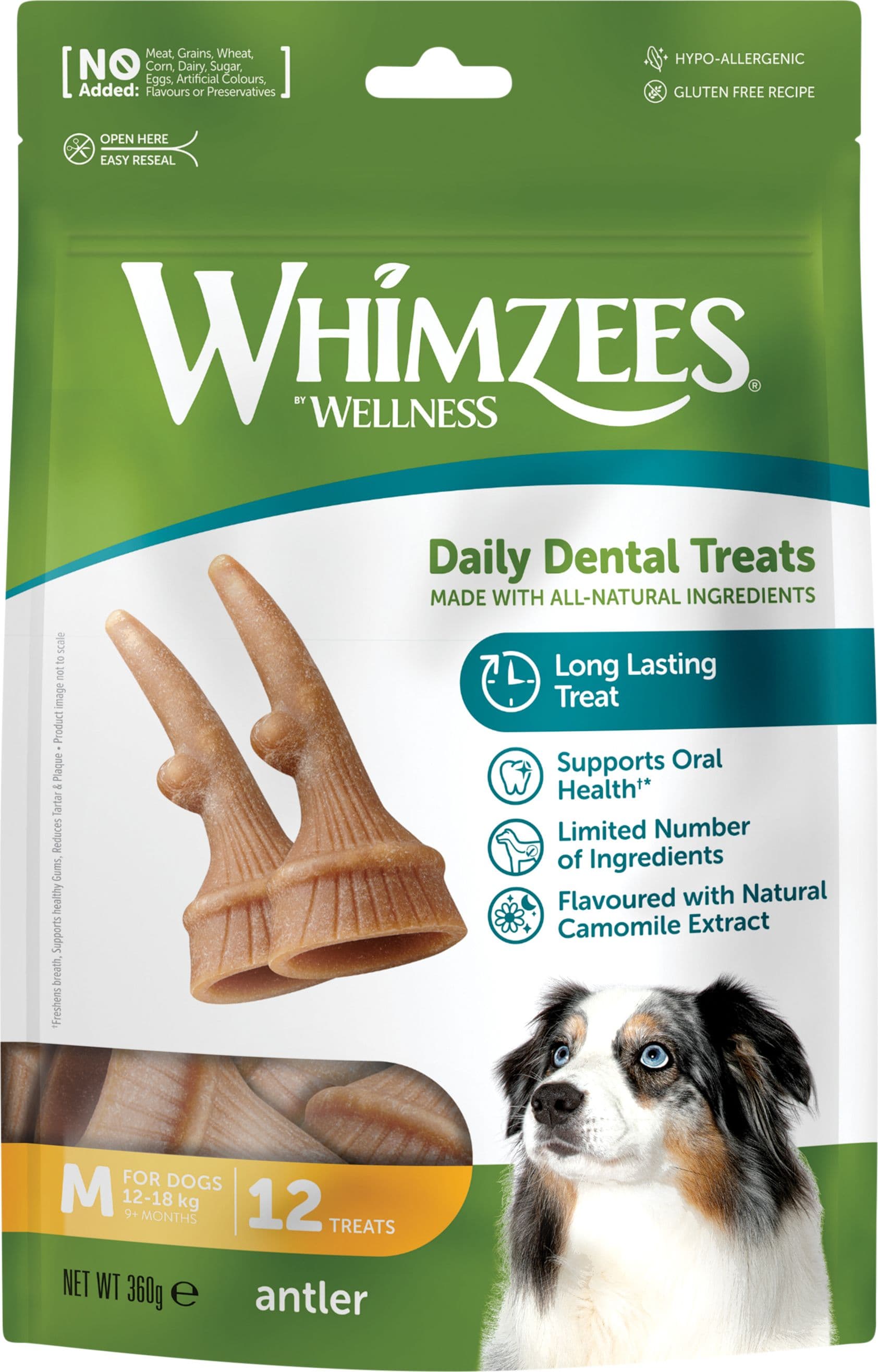 Whimzees Occupy Antler L hammashoitoherkku, 6 kpl