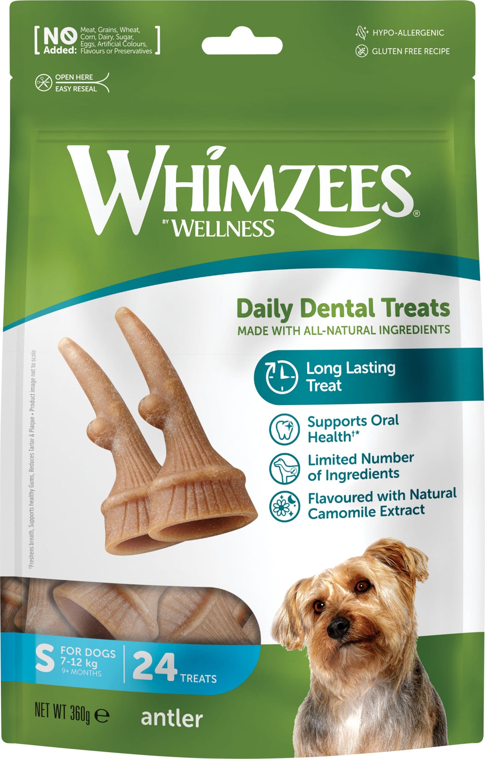 Whimzees Occupy Antler S hammashoitoherkku, 24 kpl
