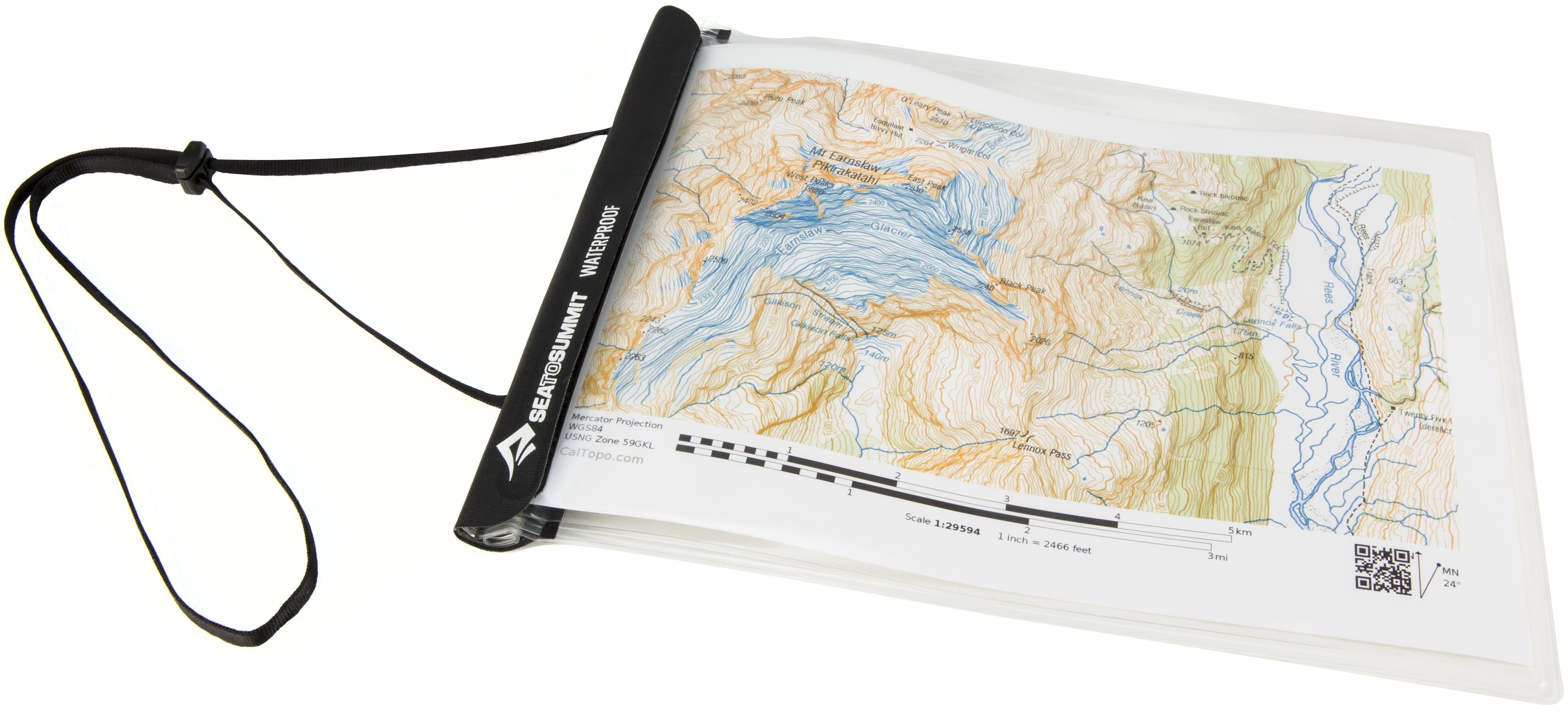 Sea to Summit Map Case Large Waterproof Clear karttatasku, 28 x 33 Cm