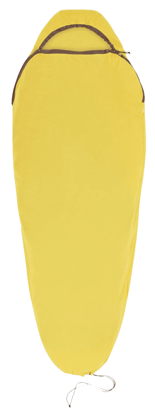Sea to Summit Sleepliner Reactor Mummy w/Drawcord Standard makuupussilakana, Yellow