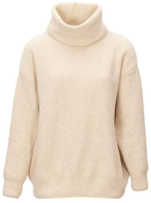 Sätila Of Sweden Sätila Surteby Polo Sweater naisten pooloneule, Luonnonvalkoinen