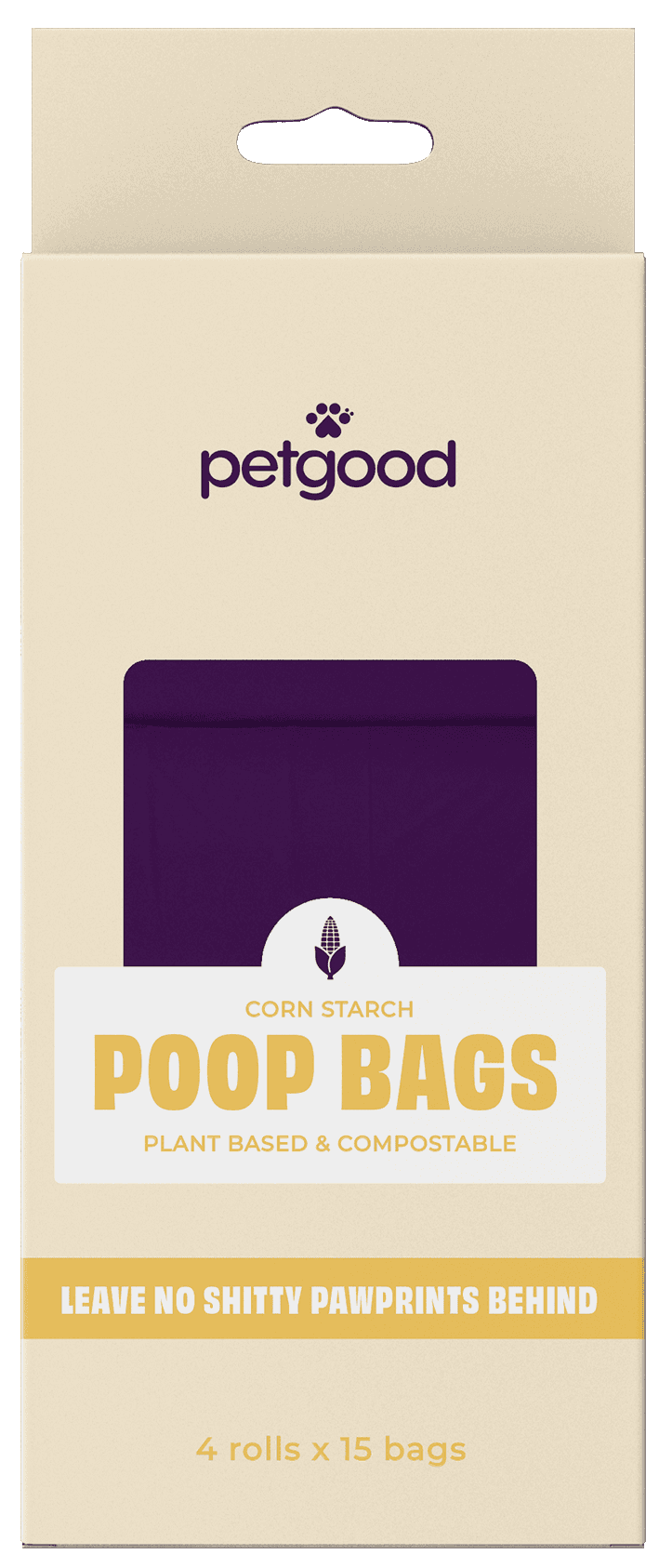 Petgood kompostoituvat kakkapussit 60 kpl