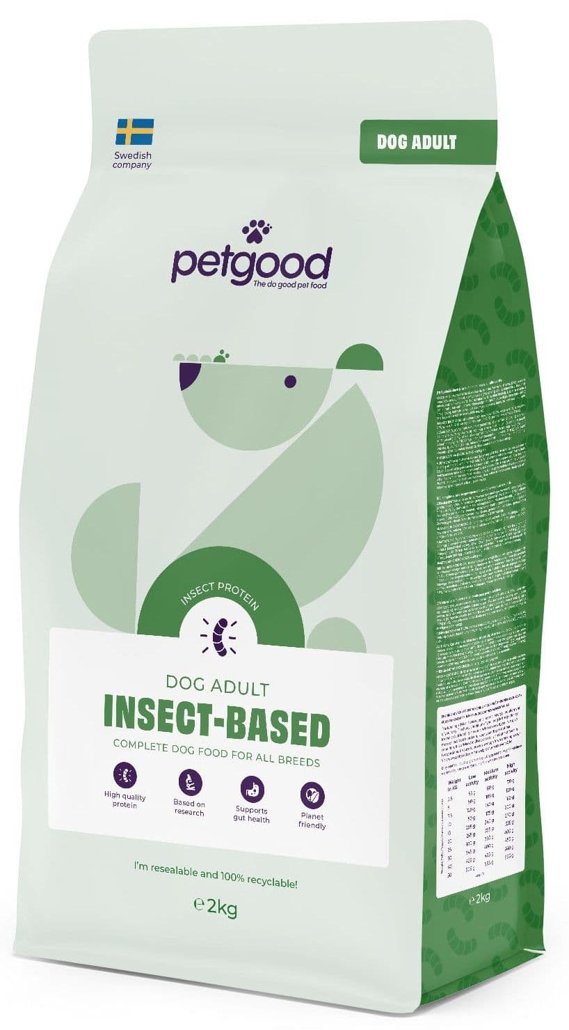Petgood hyönteispohjainen koiranruoka 2 kg