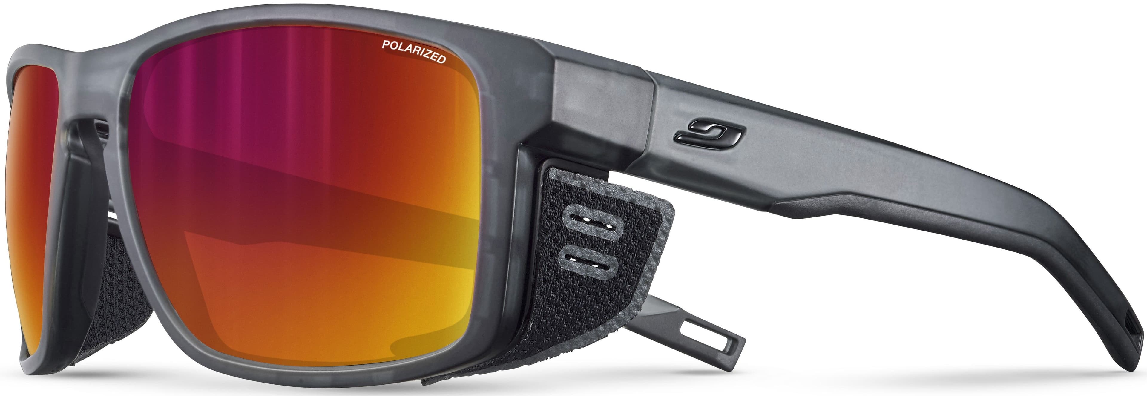 Julbo Shield Translucent Black / Black Polarized 3CF aurinkolasit