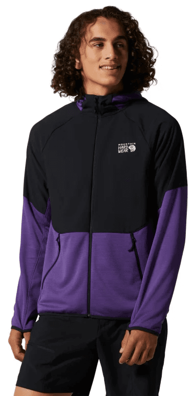 Mountain Hardwear Stratus Range Full Zip miesten fleecehuppari, violetti/musta