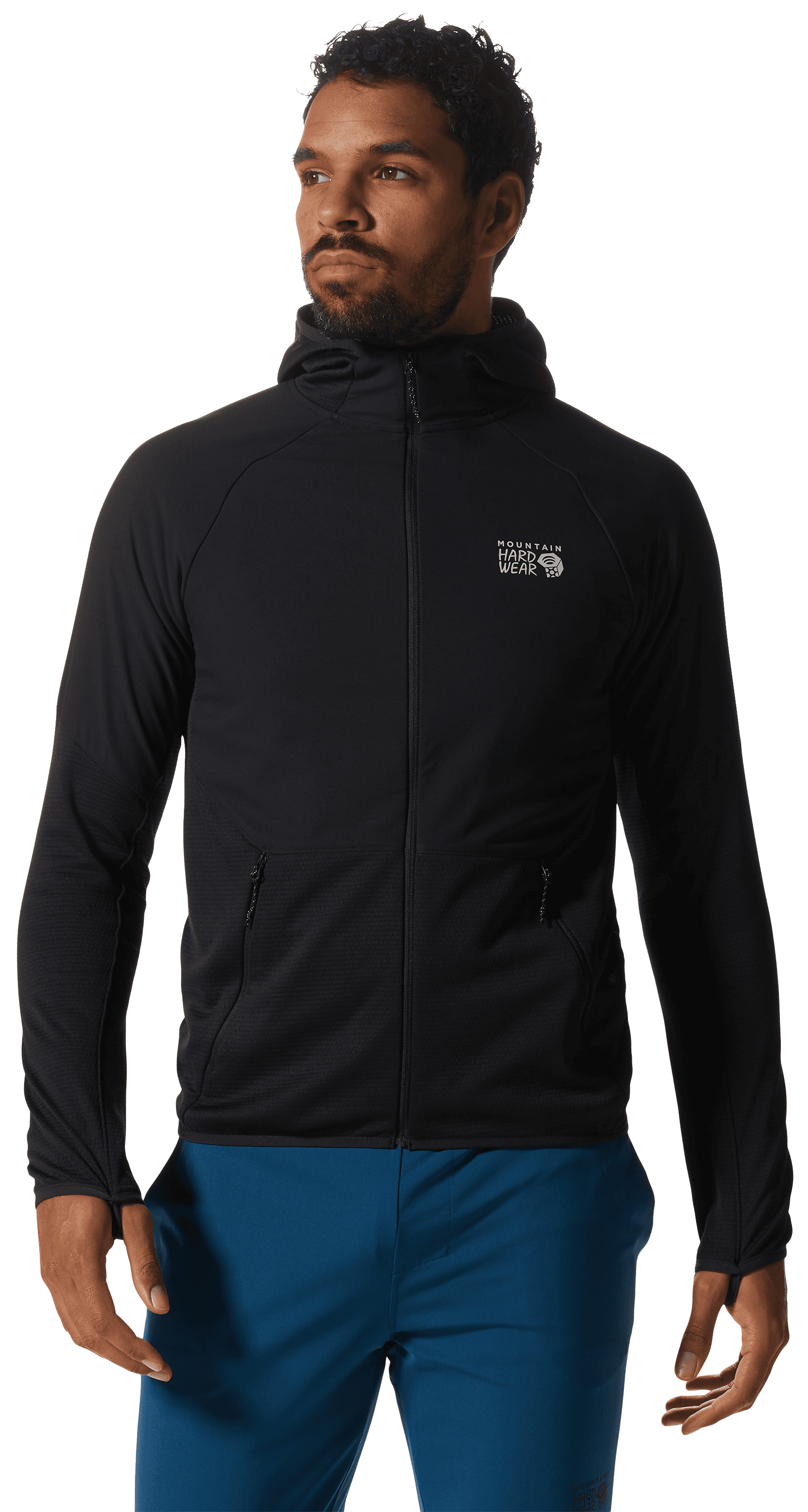 Mountain Hardwear Stratus Range Full Zip miesten fleecehuppari, musta