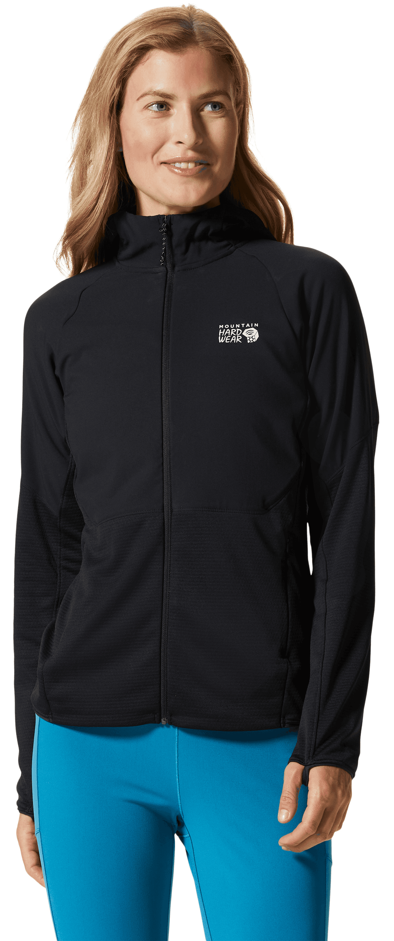 Mountain Hardwear Stratus Range Full Zip naisten fleecehuppari, musta