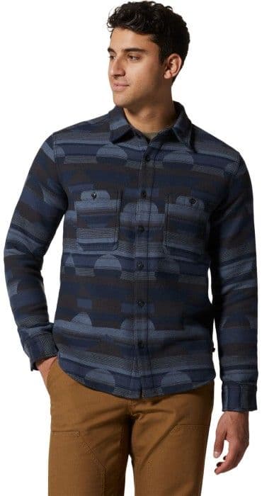 Mountain Hardwear Granite Peak Long Sleeve flanellipaita, tummansininen
