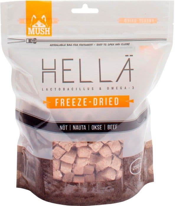 MUSH HELLÄ pakastekuivattu nauta 250g