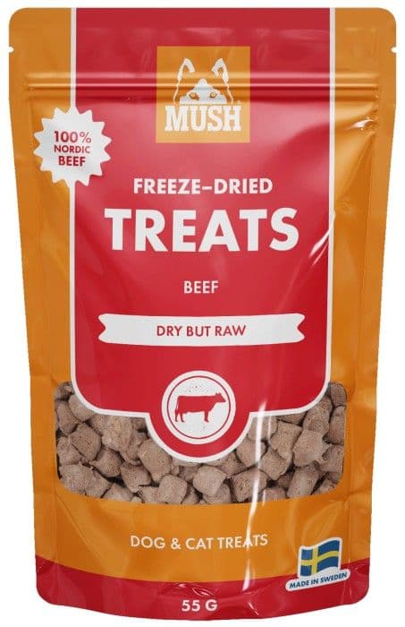 MUSH Treats Frystorkat Nöt 55 g
