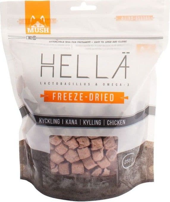 MUSH HELLÄ Pakastekuivattu kana, 250g