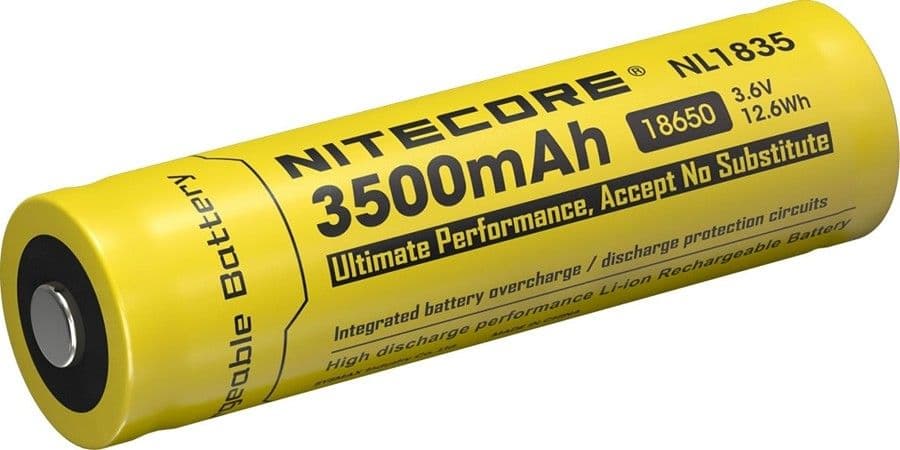 Nitecore NL1835 -superakku (3500mAh 18650 Li-ion)