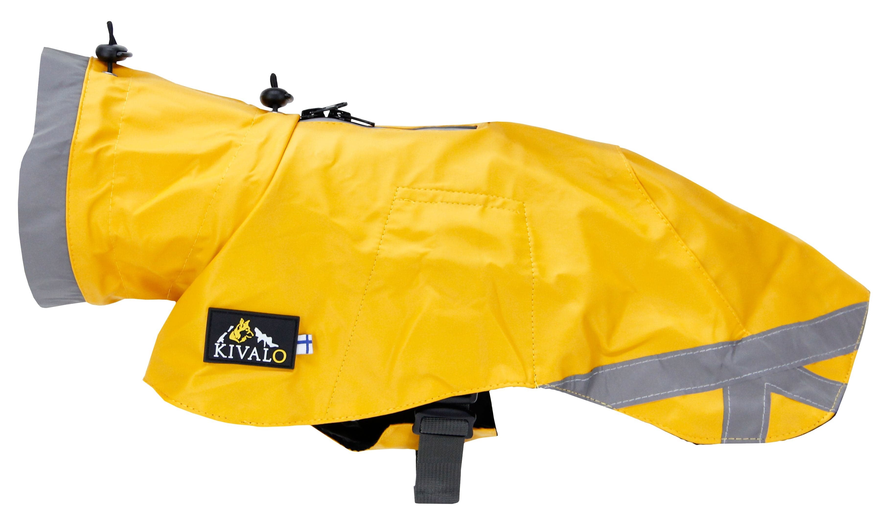 Kivalo Niva Dog Raincoat koiran sadetakki, 45 cm, keltainen