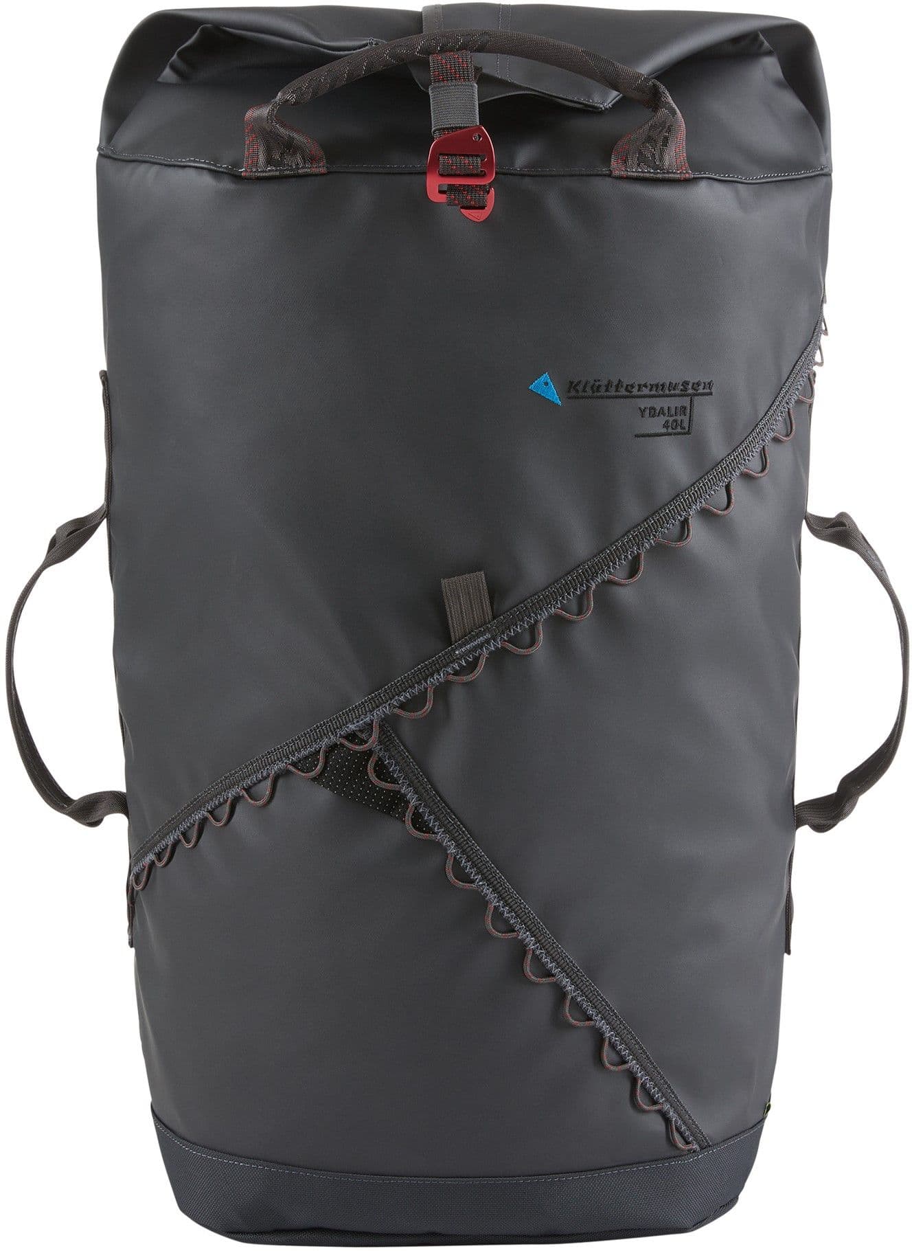 Klättermusen Ydalir Duffelbag varustekassi, 40 L, musta