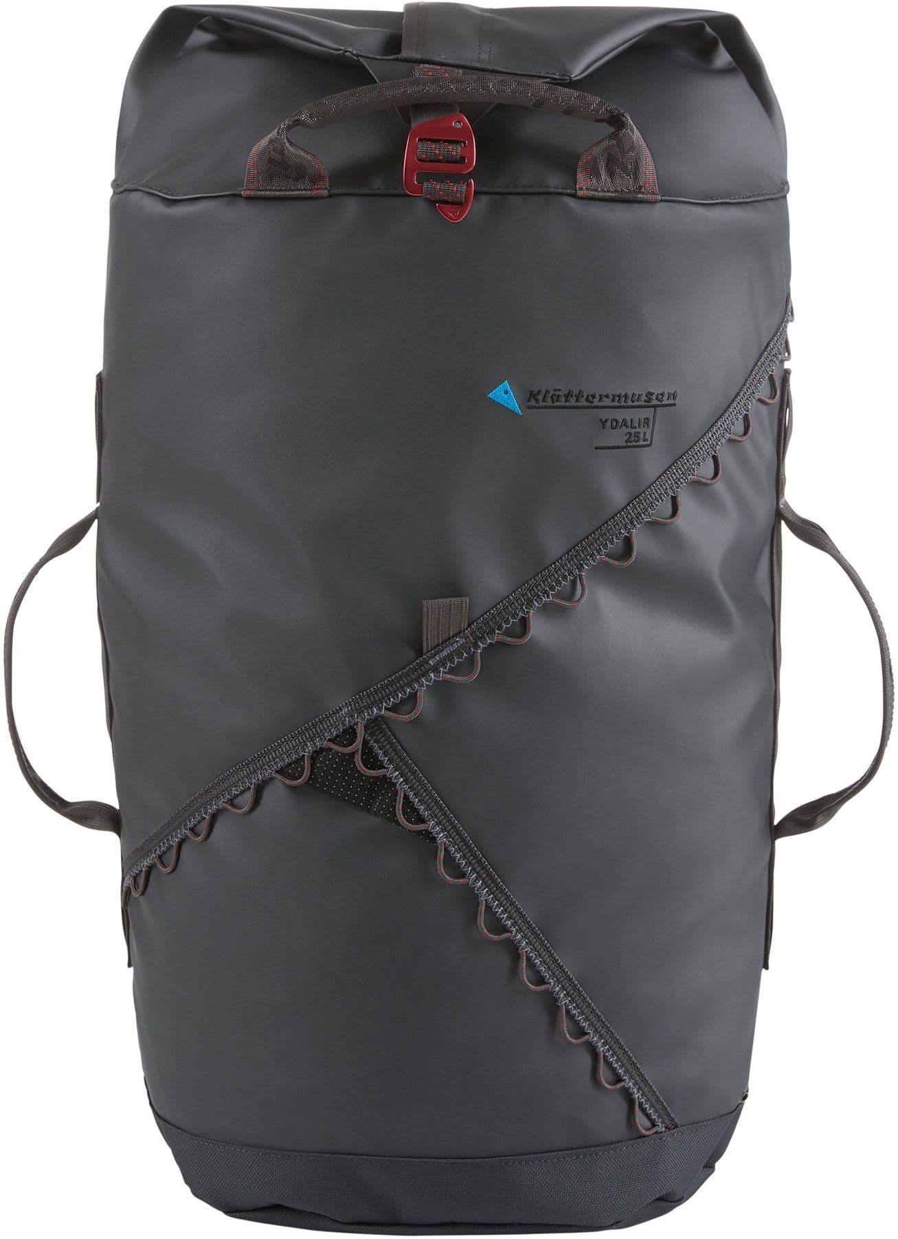 Klättermusen Ydalir Duffelbag varustekassi, 25L, musta