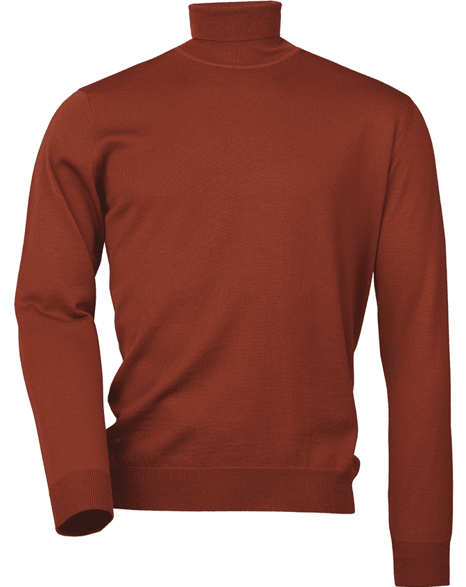 Laksen Easton Roll Neck villapusero, oranssipunainen