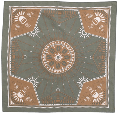Lemmelkaffe Scarf Bandana & Duk huivi, vihreä