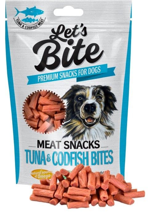 Let's Bite Lets Bite Meat Snacks Tuna & Codfish Bites 80 g