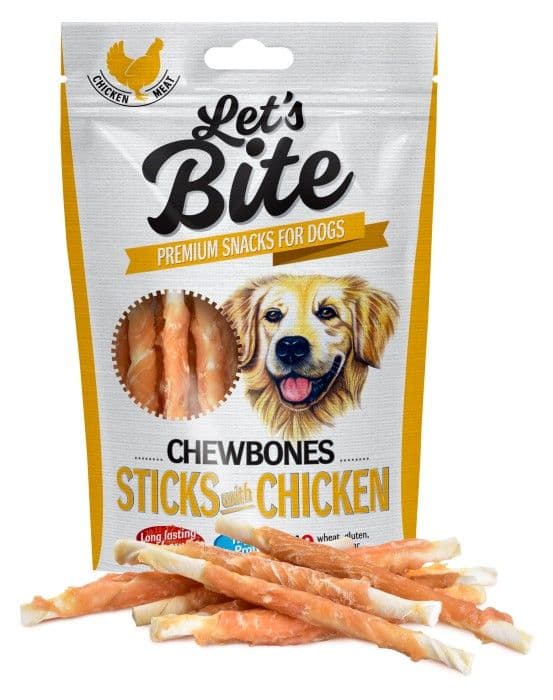 Let's Bite Lets Bite Chewbones Sticks with Chicken 300 g