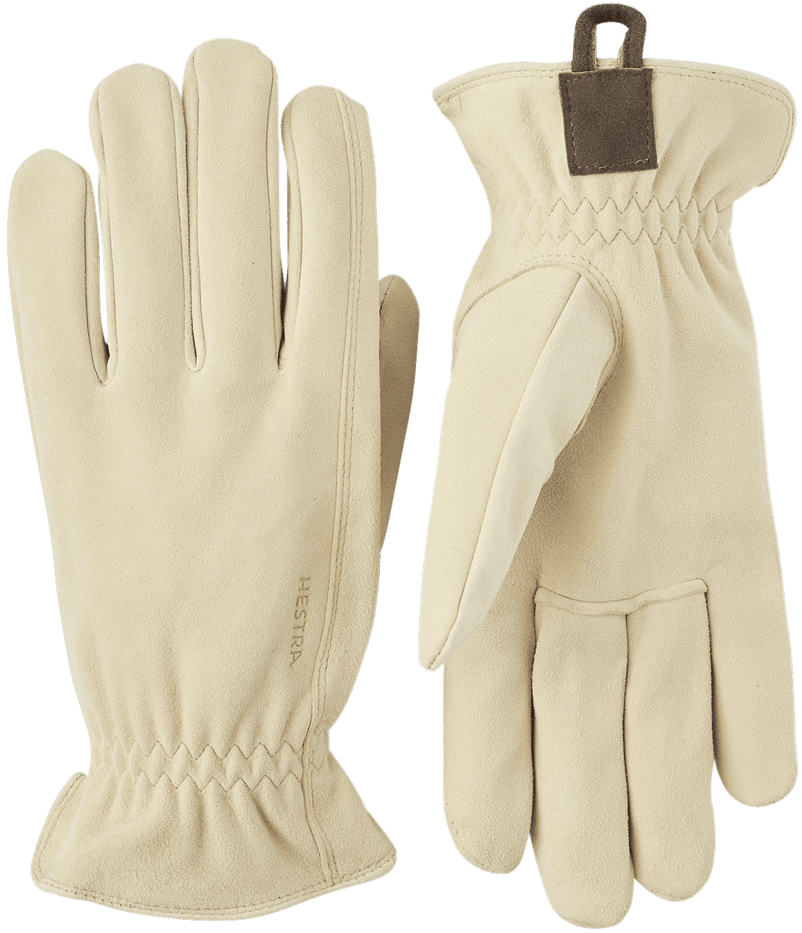 Hestra Chamois Work Glove nahkakäsine, luonnonvaalea