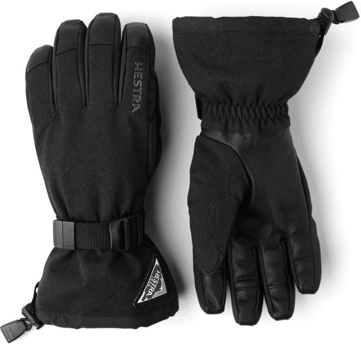 Hestra Powder Gauntlet hanskat, musta