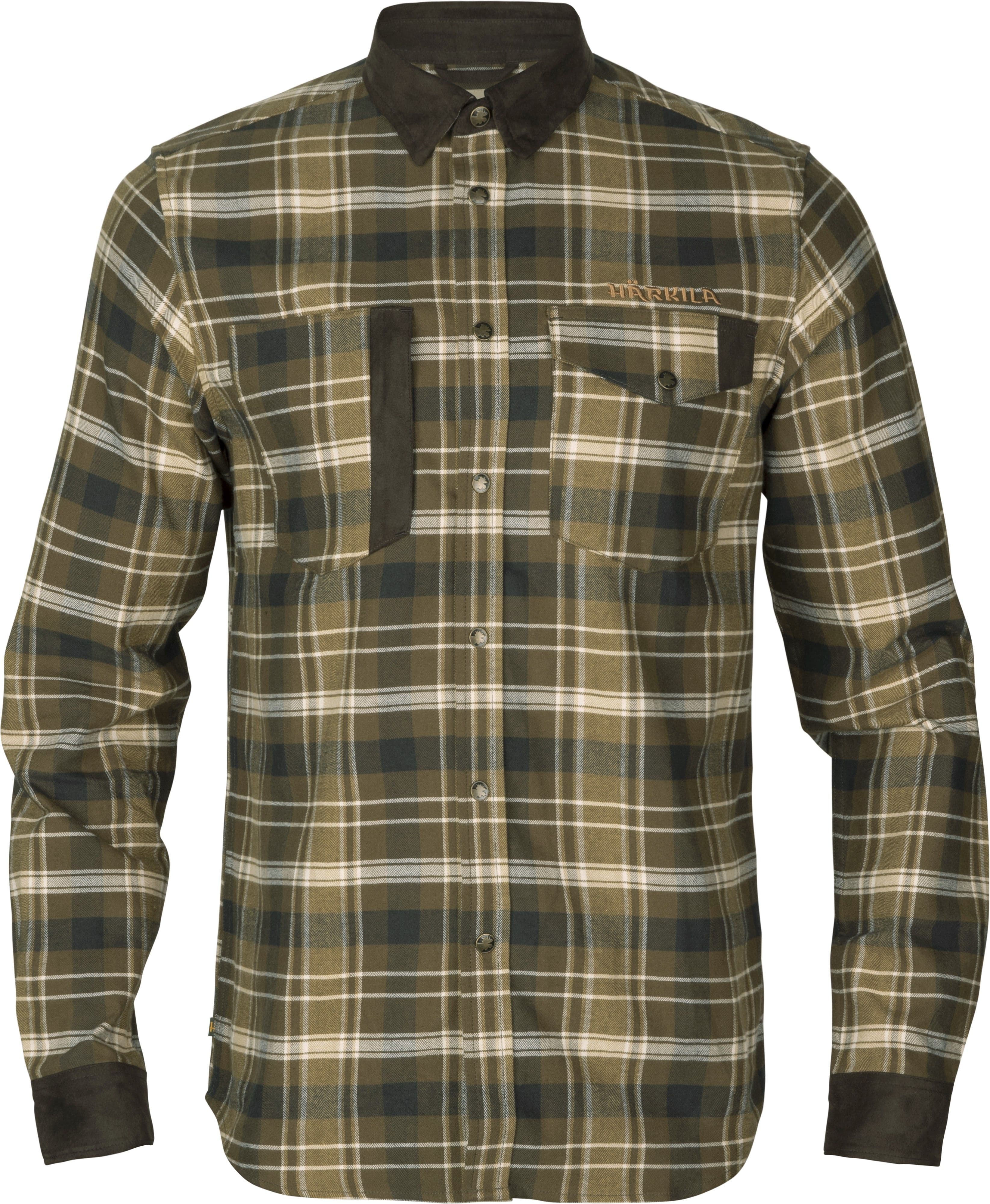 Härkila Aivak L/S Shirt flanellipaita, ruskea
