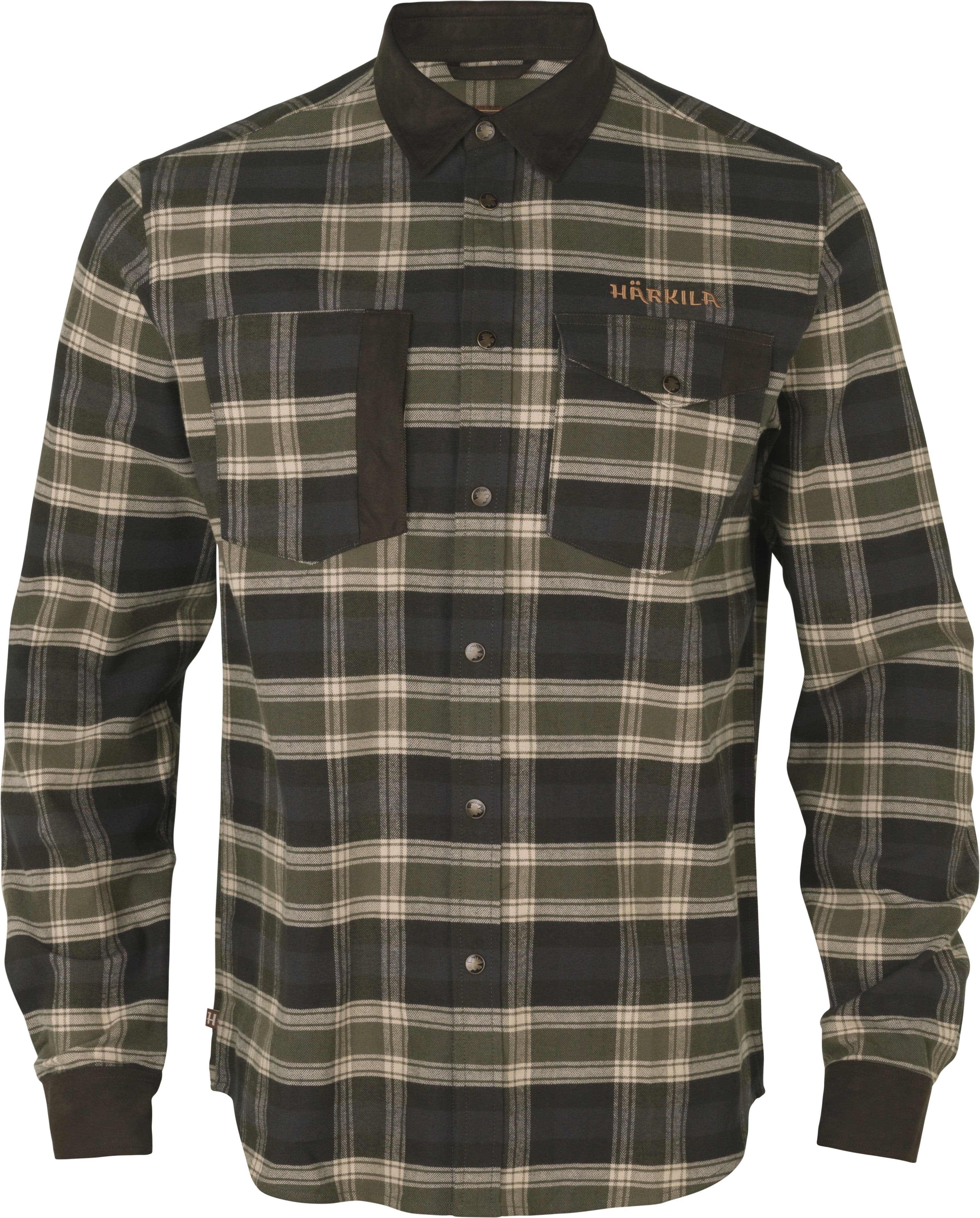 Härkila Aivak L/S Shirt flanellipaita, oliivinvihreä