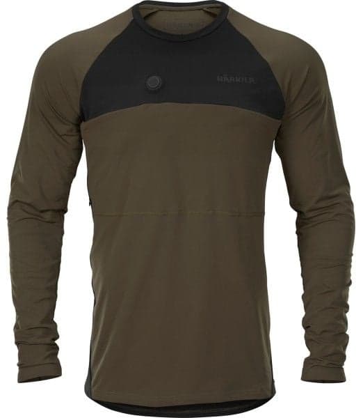 Härkila Heat L/S T-Shirt Pajunvihreä (Willow Green) / Musta