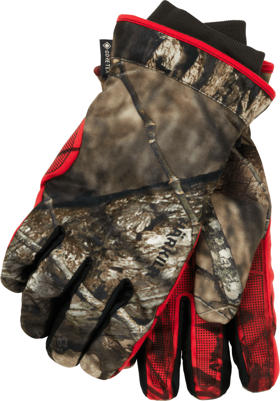 Härkila Moose Hunter 2.0 GTX metsästyskäsineet MossyOak Break-Up, camo/punainen