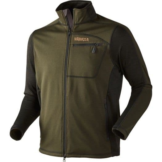 Härkila Vestmar Hybrid Fleece Jacket Rifle Meleerattu vihreä (Green Melange)