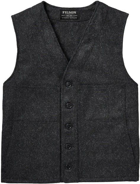 Filson Mackinaw Wool Vest Charcoal (2022)