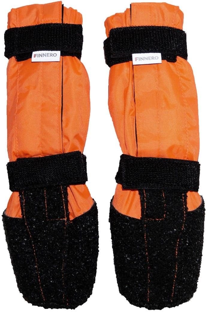 FinNero SULO koiran tossut, L-XL, 2 kpl, oranssi
