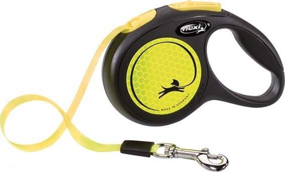 Flexi New NEON kelatalutin XS, 3 m, musta/neonkeltainen