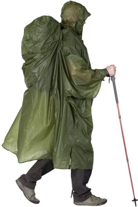 Exped Pack Poncho UL sadeviitta, S, Moss