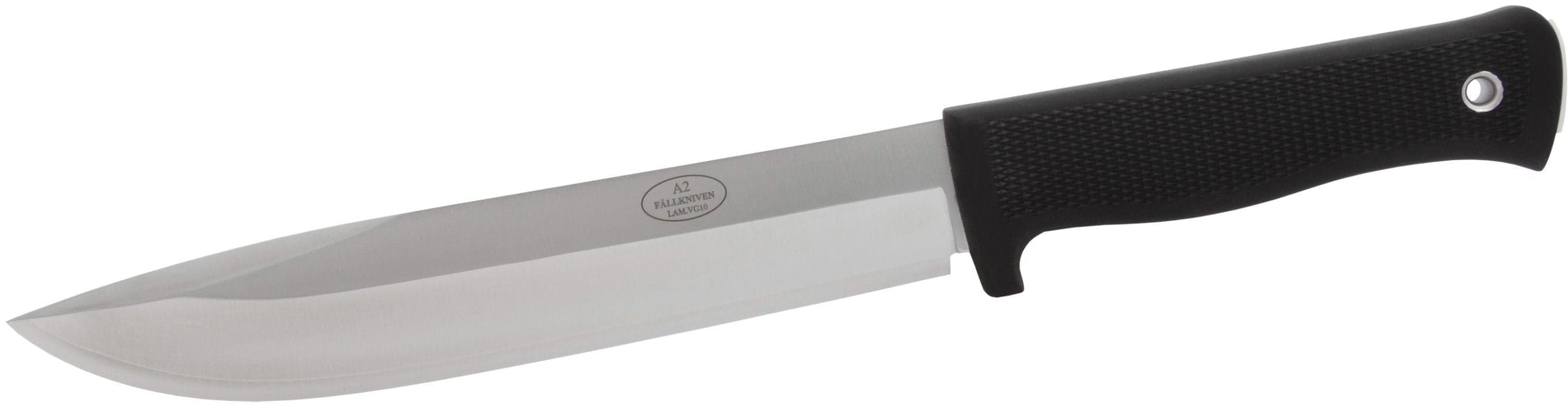 Fällkniven A2 -puukko nahkatupilla