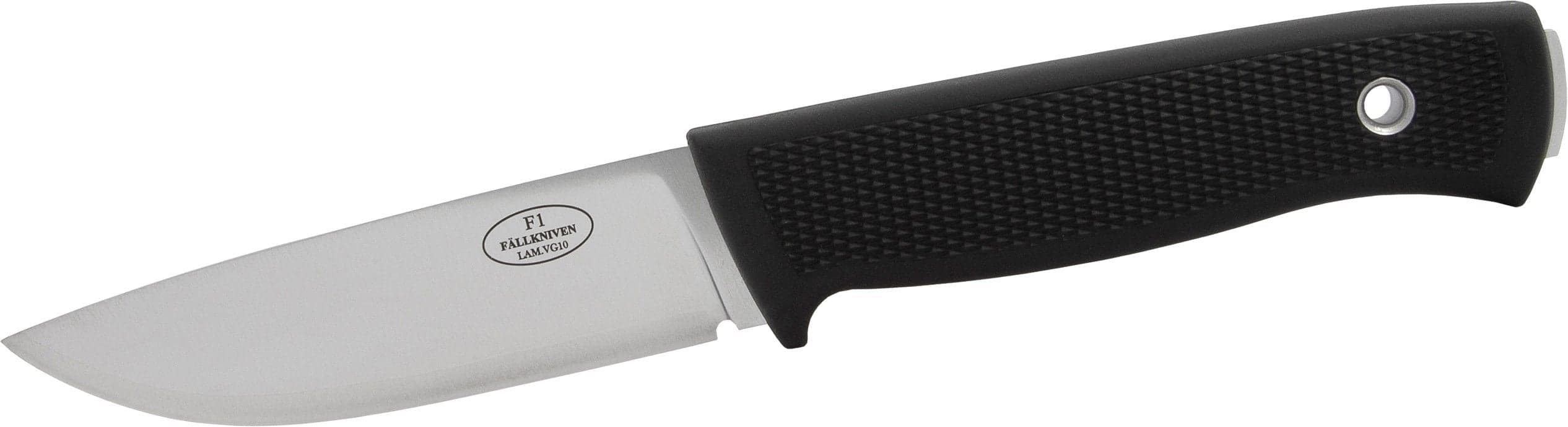 Fällkniven F1 -puukko nahkatupilla