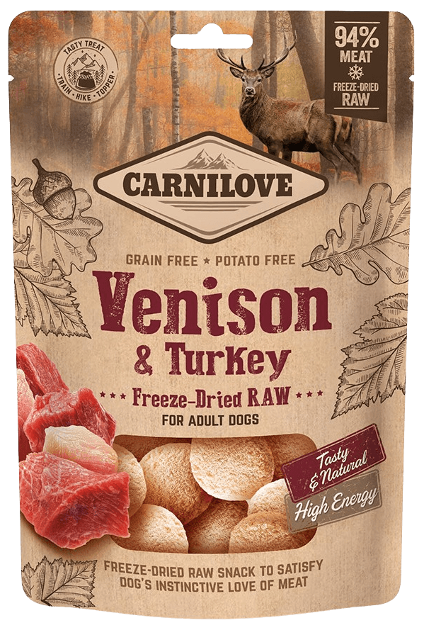 Carnilove Freeze-Dried Raw Snacks Venison & Turkey 60g