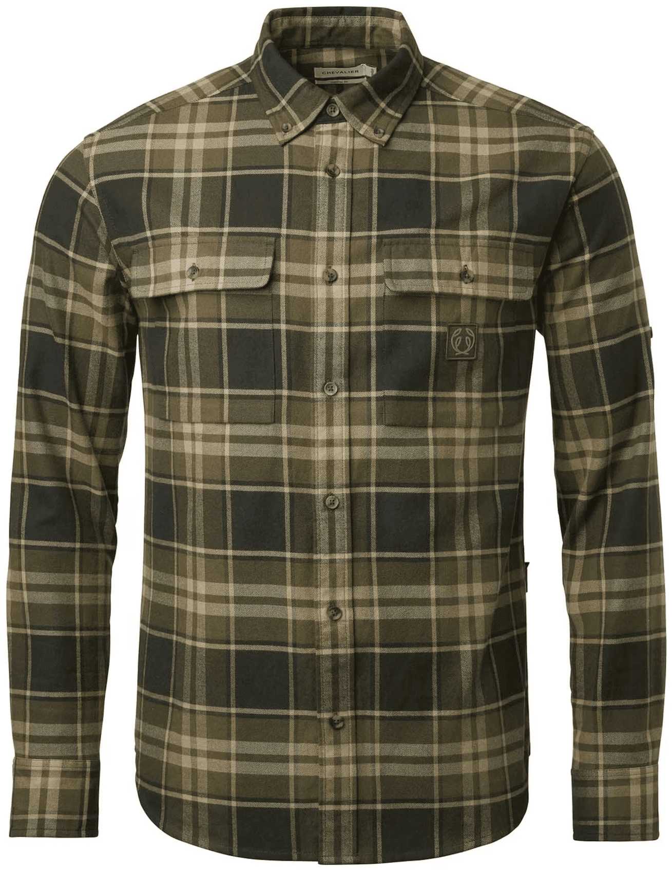 Chevalier Heron Flannel Shirt paita, Evergreen Checked