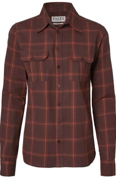Chevalier Eagle naisten flanellipaita, Fox Red Checked