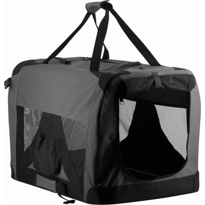 Companion Pet Soft Crate kuljetuskoppa, harmaa/musta, XXL