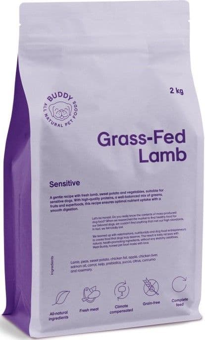 Buddy Grass-Fed Lamb kuivaruoka, 2 kg