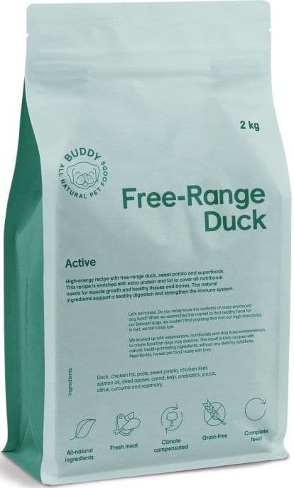 Buddy Free-Range Duck kuivaruoka, 2 kg