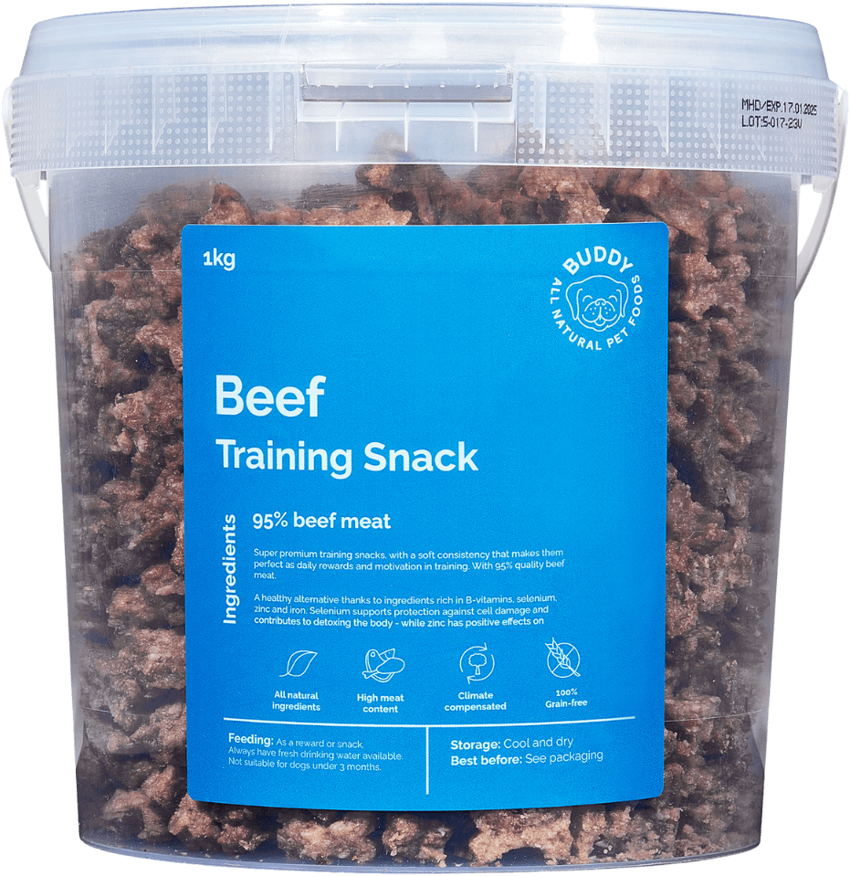 Buddy Beef Training Snackn koiran makupalat, 1 kg