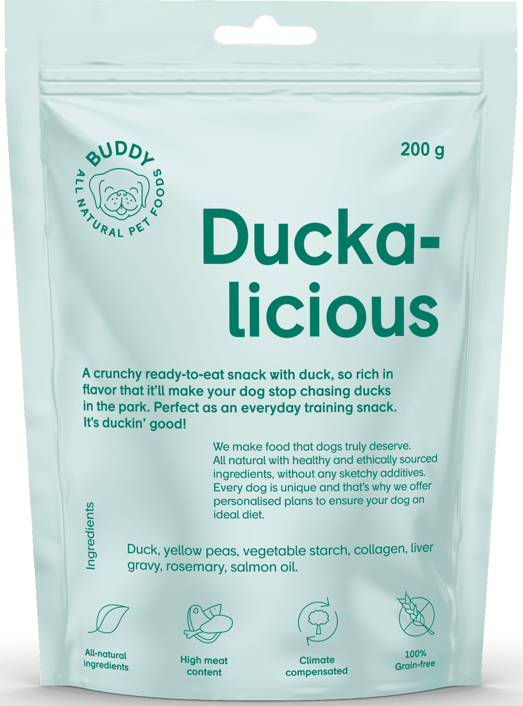 Buddy Semi-moist Snack makupala ankka/rosmariini, 200 g