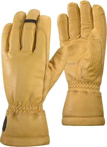 Black Diamond Work Gloves vuorilliset nahkahanskat, Natural